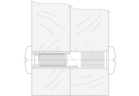 Межсекционная стяжка М4х30 d5mm(4000)