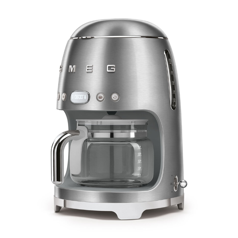 Капельная кофеварка SMEG DCF02SSEU, нержавеющая сталь матовая
