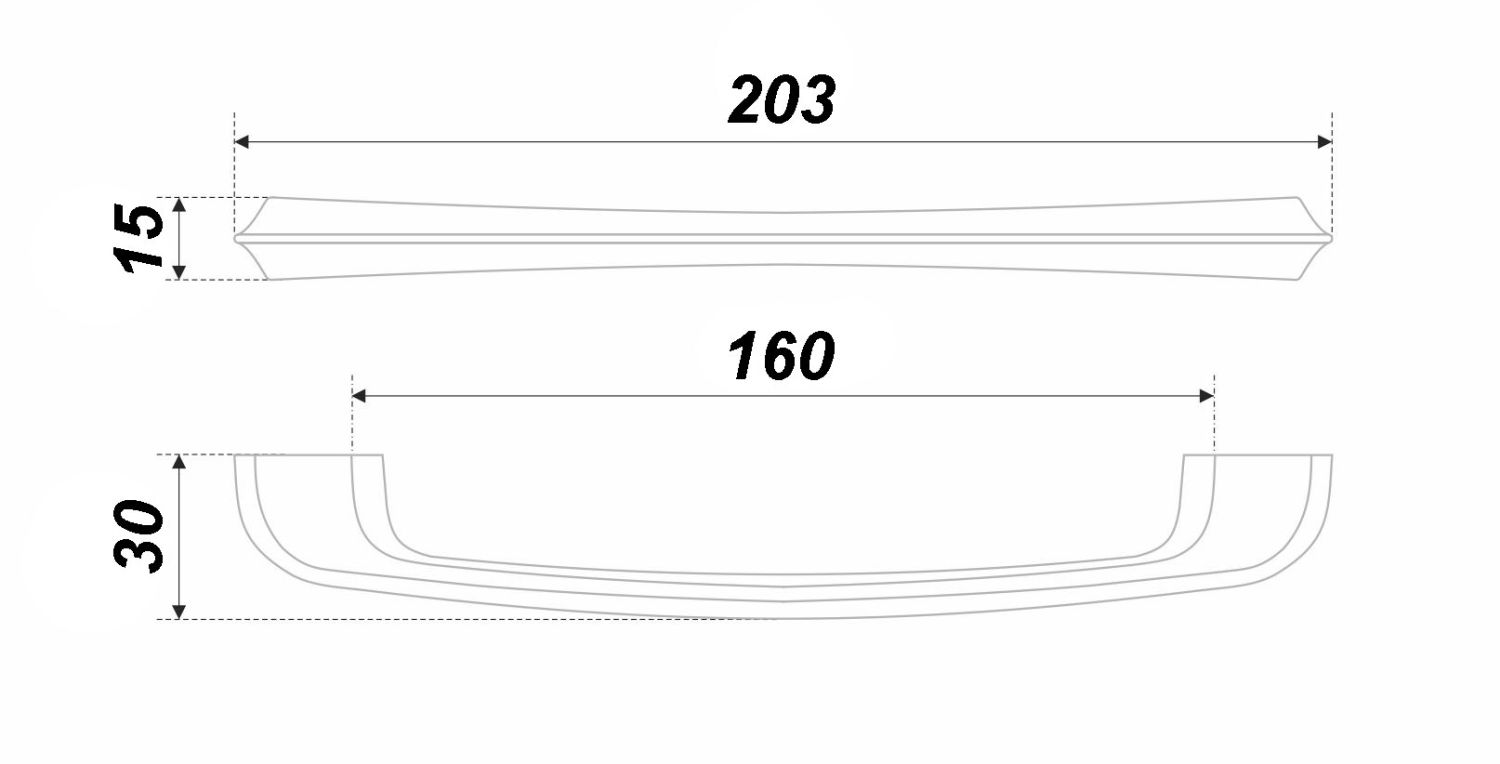 ручка RS295MBSN.4/160 FJORD (20) ВЫВОД