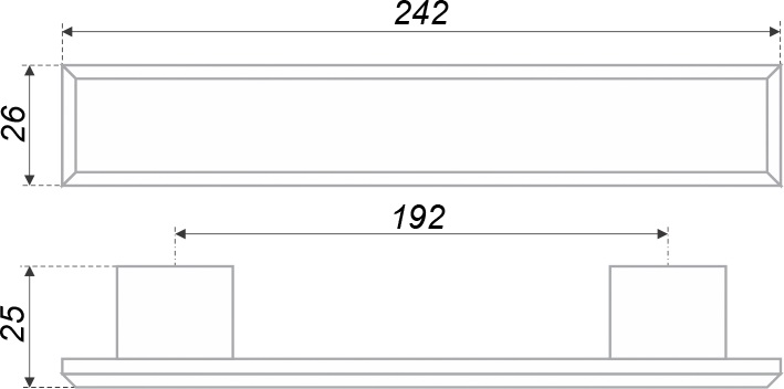 ручка RS061BL/AL.4/192 (25) ВЫВОД