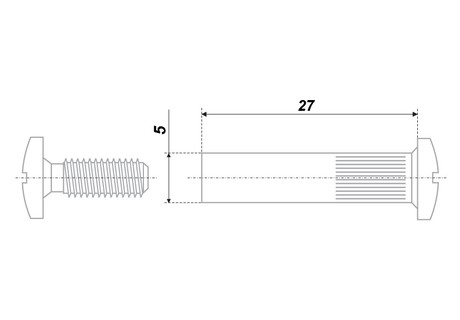 Межсекционная стяжка М4х30 d5mm(4000)