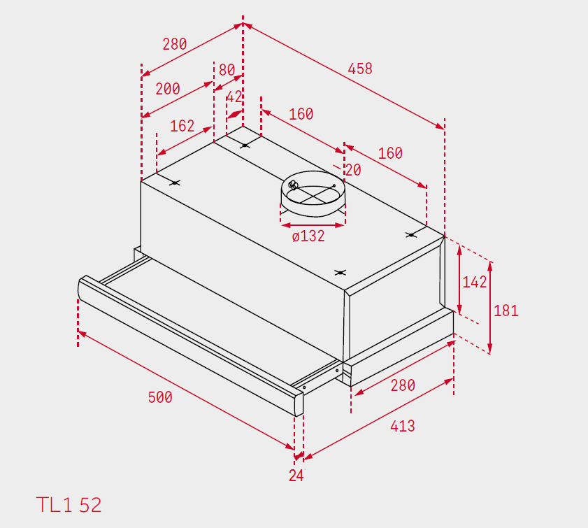 Вытяжка TEKA TL1-52 STAINLESS STEEL