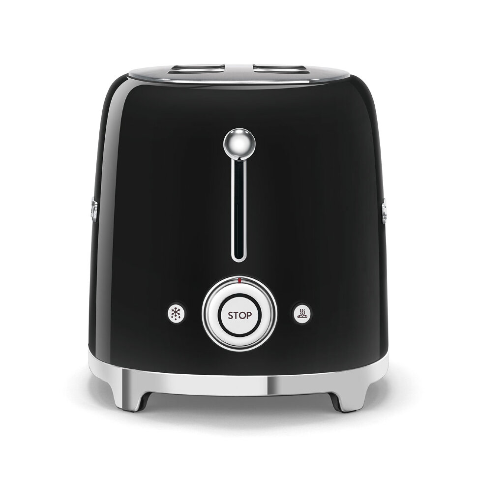 Тостер на 2 ломтика SMEG TSF01BLEU, черный