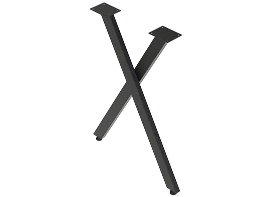 Подстолье X-образное 710мм, черный ВЫВОД