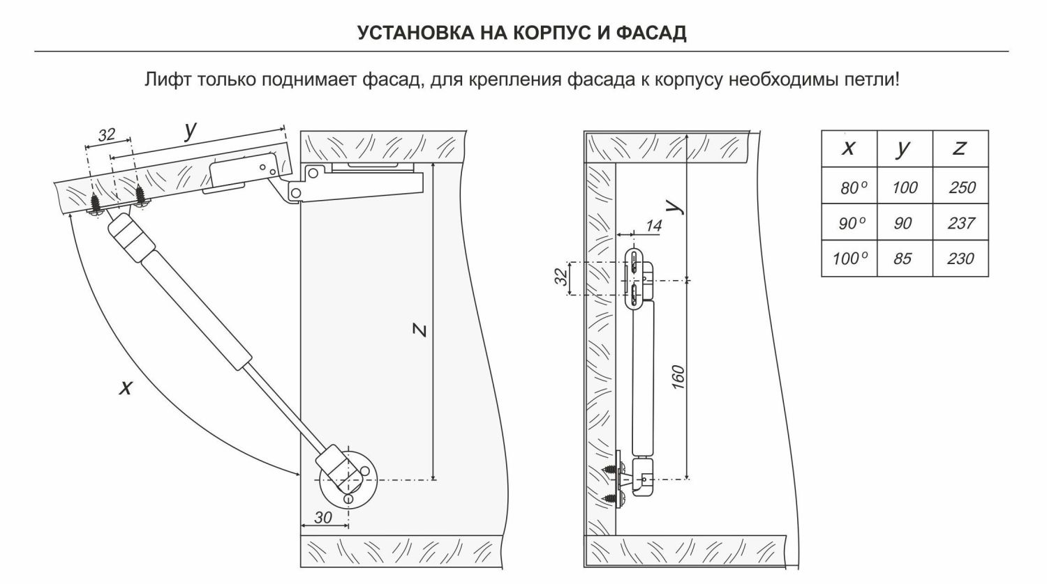 Газовая пружина GL105GR/50/1 (100)