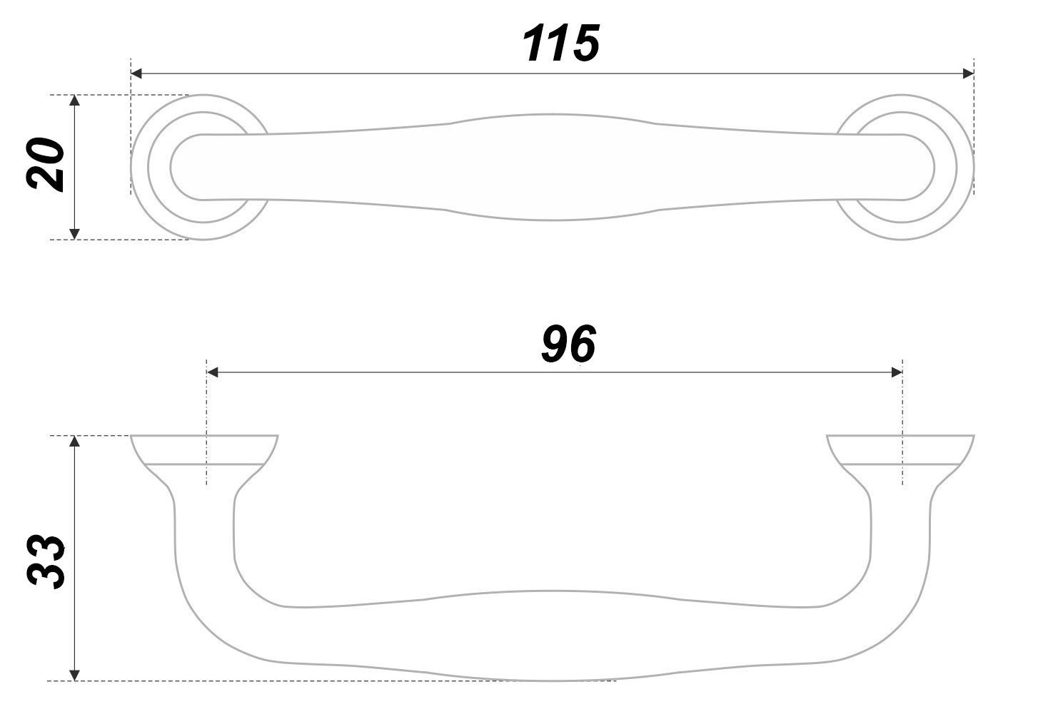 Ручка RS433CP.4/96 (40) П/ЗАКАЗ