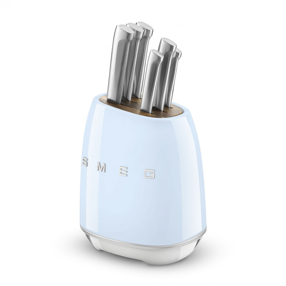 Комплект ножей SMEG KBSF02PB, цвет пастельный голубой