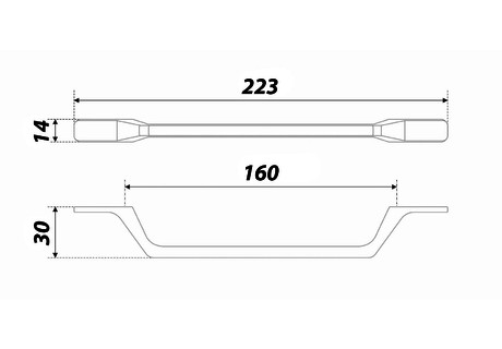 Ручка RS297CP.4/160 NUUK (30) ВЫВОД