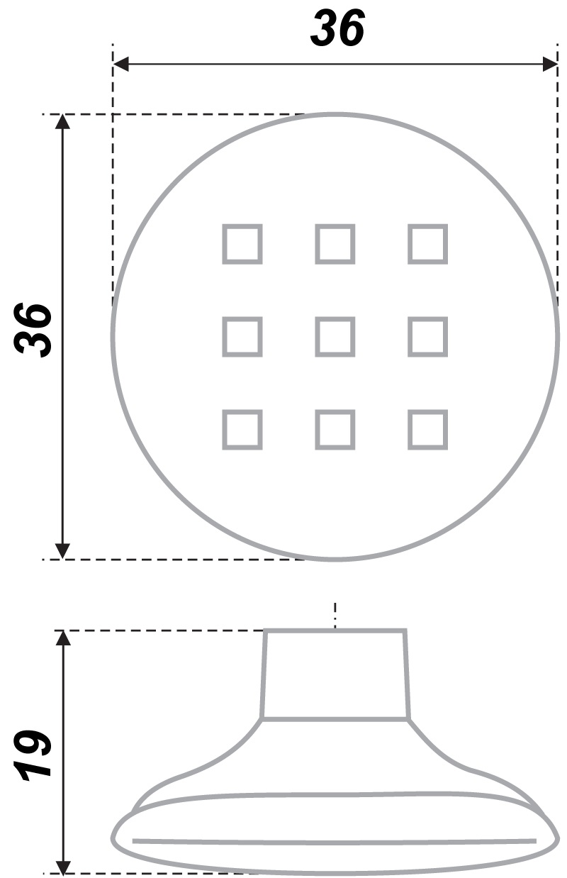 ручка RC017SC/DBL.4 (С1769) (50) ВЫВОД