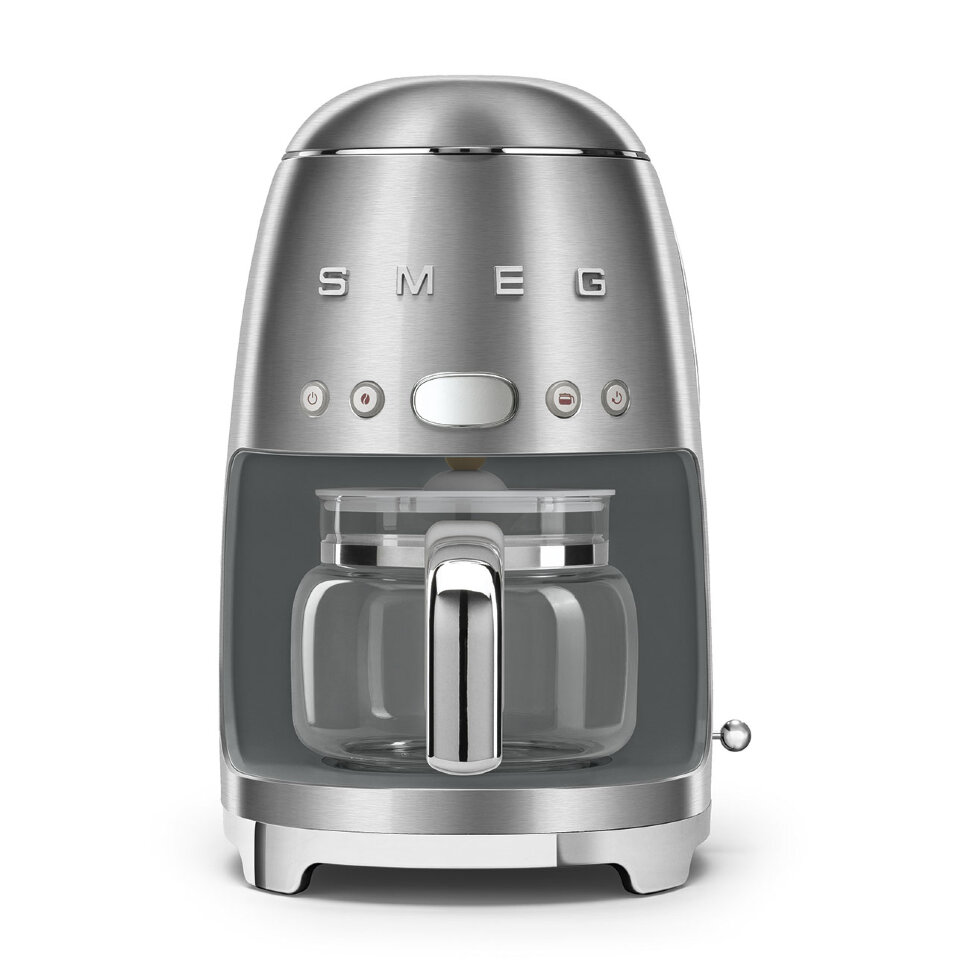 Капельная кофеварка SMEG DCF02SSEU, нержавеющая сталь матовая