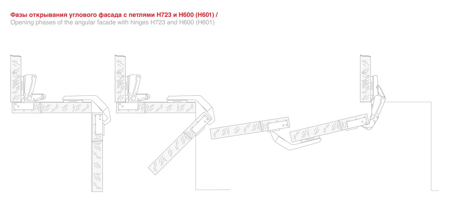 петля карусельная H72302 (200) 135 гр. ВЫВОД