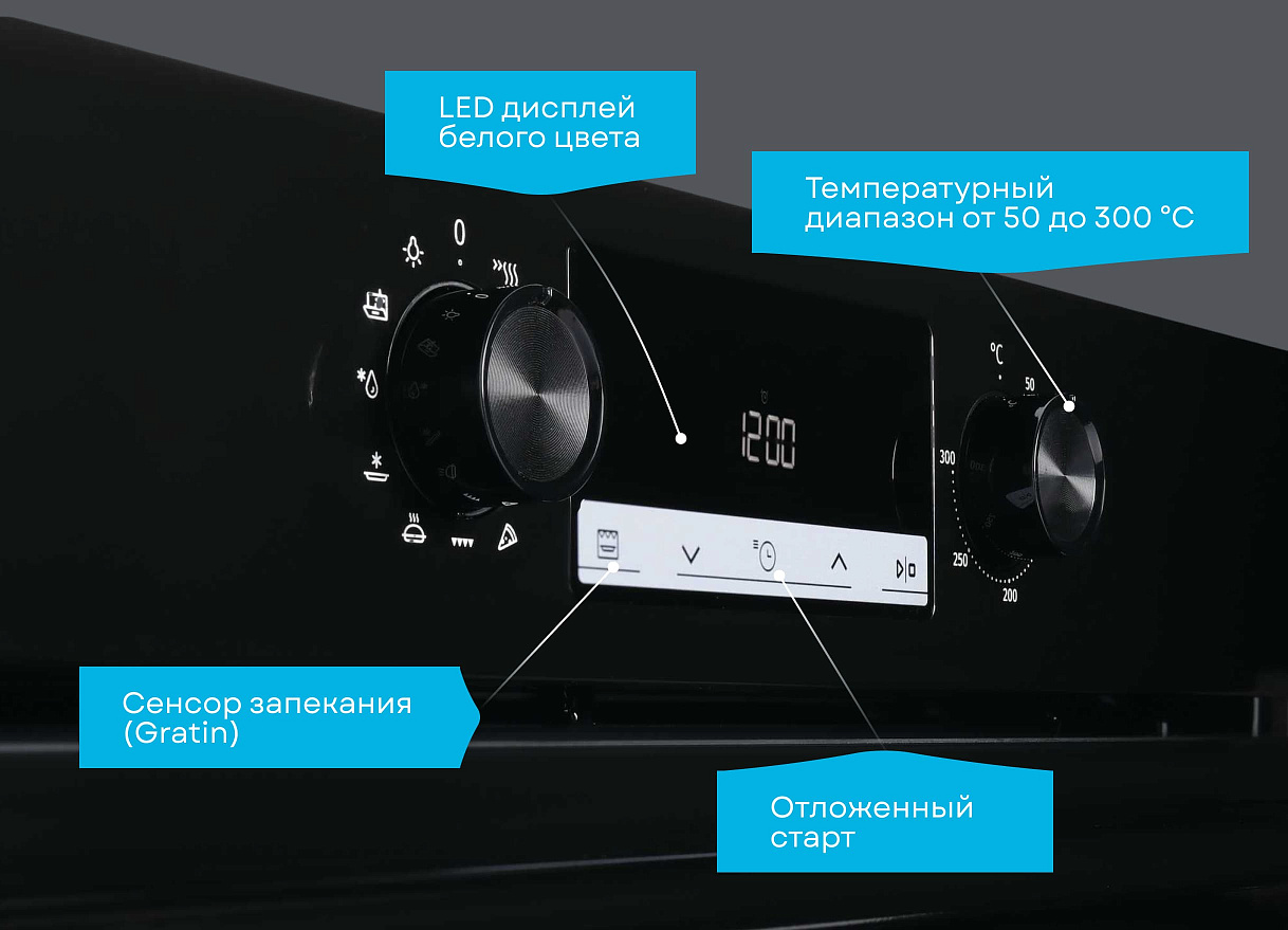 Электрический духовой шкаф, дизайн Motion OKB 6820 EN